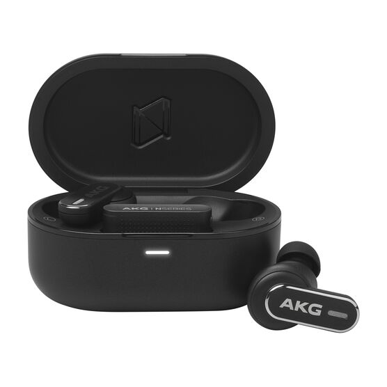AKG N5 Hybrid - Black - True wireless noise cancelling earbuds - Hero